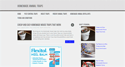 Desktop Screenshot of homemadeanimaltraps.com